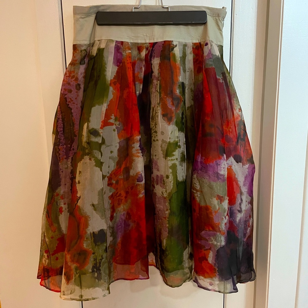 An Edme & Esyllte by Anthropologie, watercolour skirt